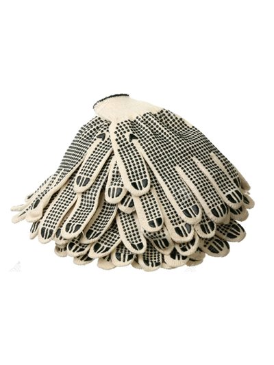 11175 - Gloves White W/PVC Dots Xtra Tuff - Box:  - Loc: I4