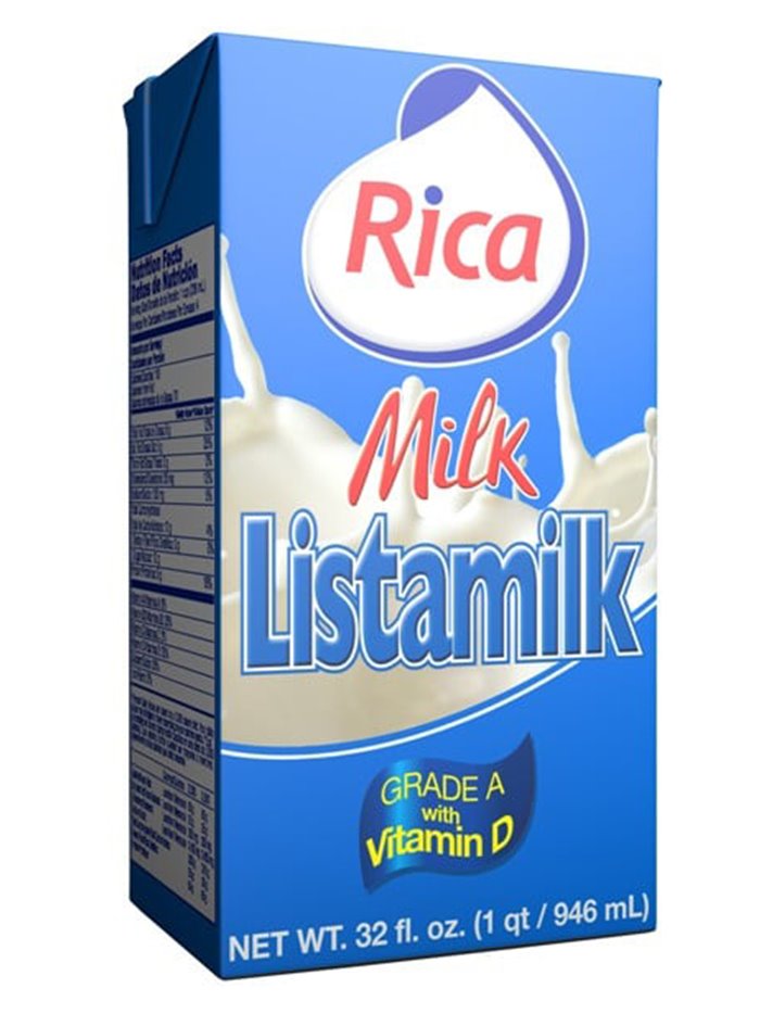 11206 - Rica Milk Listamilk - 32 fl. oz. (Case of 12) - Box:  - Loc: F5