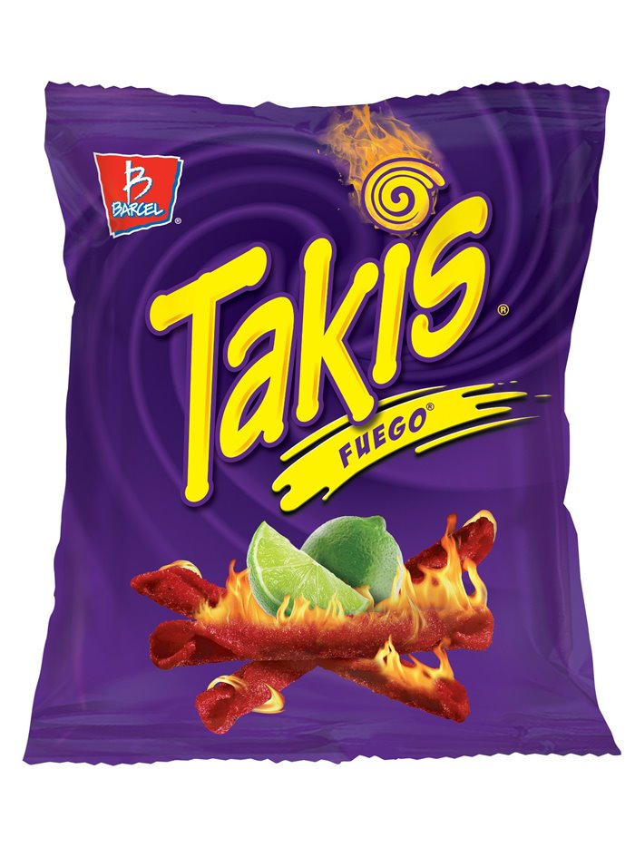 13390 - Barcel Takis Fuego Hot - 4 - 3.25 oz (Case of 20) - Box:  - Loc: P1