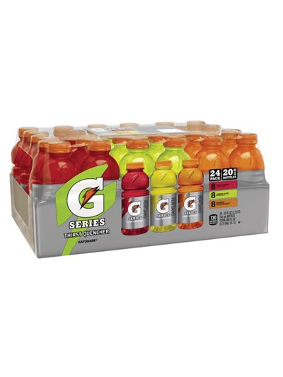 10820 - Gatorade Mix Flavor - 20 fl. oz. (24 Pack) - Box:  - Loc: E13