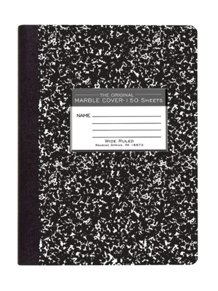 3026 - Notebook Composition - 150 Sheets - Box:  - Loc: J6