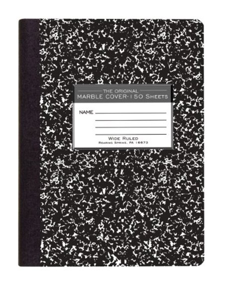 3026 - Notebook Composition - 150 Sheets - Box:  - Loc: J6