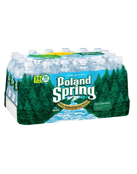 15753 - Poland Spring Water - 16.9 fl. oz. (24 Pack) - Box:  - Loc: A9