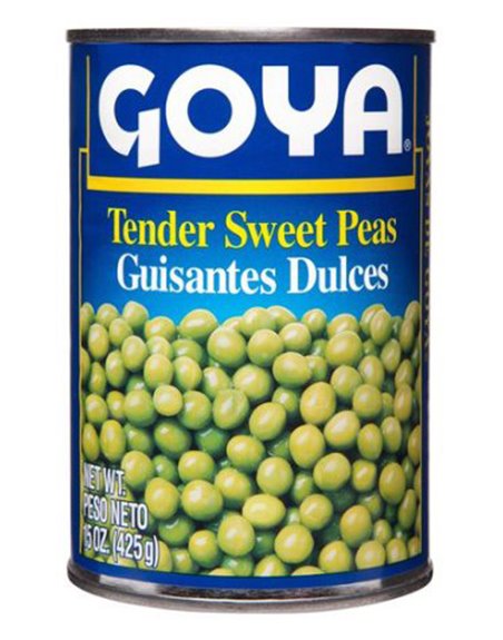 15788 - Goya Tender Sweet Peas - 15.5 oz. (Pack of 24) - Box:  - Loc: G11