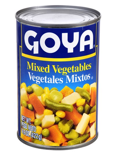 9919 - Goya Mixed Vegetables - 14.9 oz. (Pack of 24) - Box:  - Loc: G11