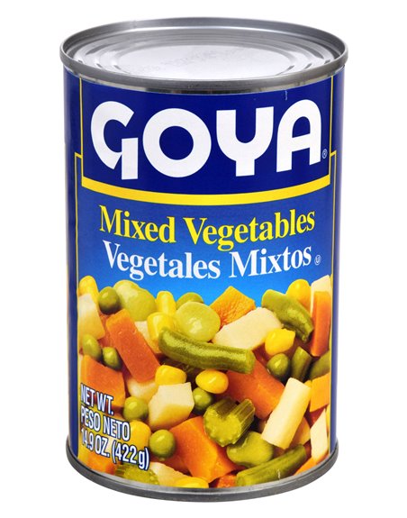 9919 - Goya Mixed Vegetables - 14.9 oz. (Pack of 24) - Box:  - Loc: G11