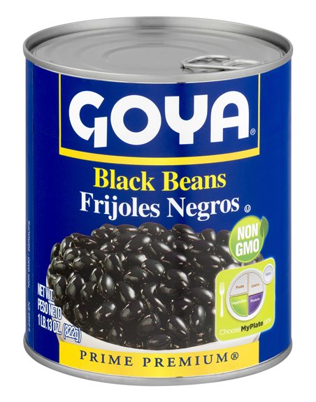 6685 - Goya Black Beans - 29 oz. (Pack of 12) - Box:  - Loc: G9