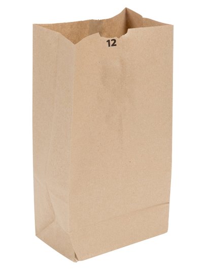 15822 - Paper Bags 12 - 500ct - Box:  - Loc: N7