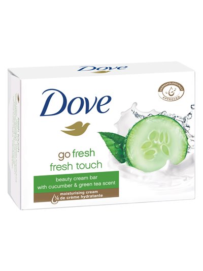 15874 - Dove Soap Bar, Go Fresh Fresh Touch, Cucumber - 135g. (Case of 48) - Box:  - Loc: K6