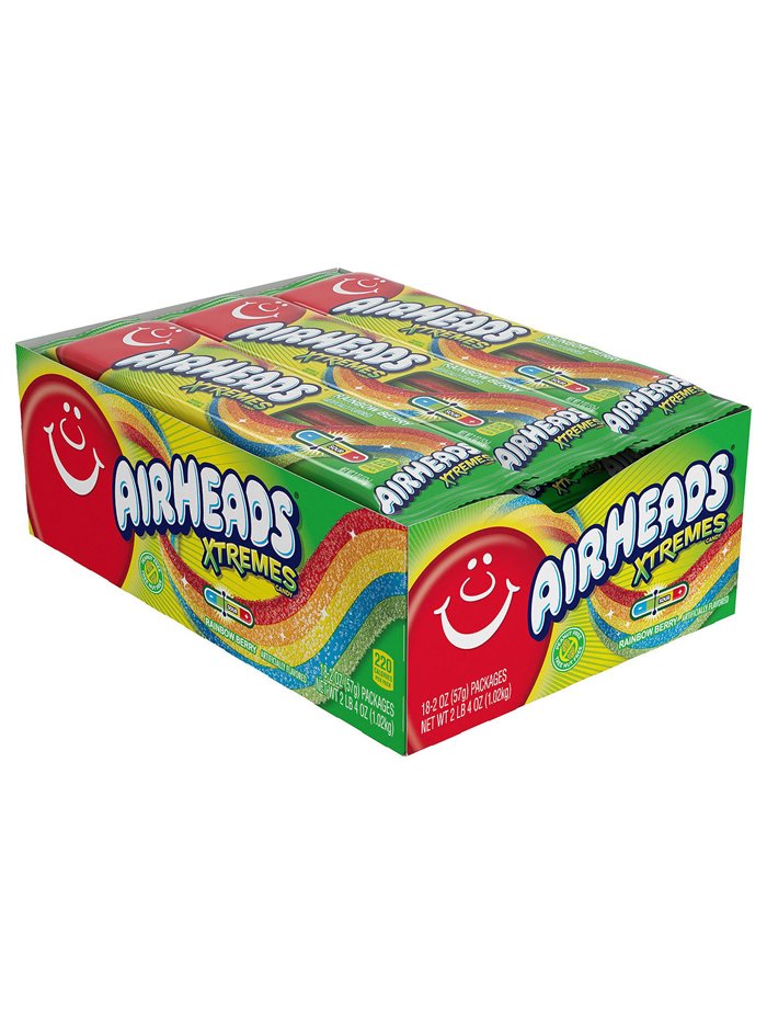 611 - Air Heads Xtremes Rainbow Berry - 18ct - Box:  - Loc: L11