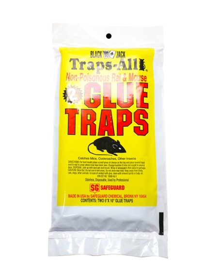 9066 - Black Jack Traps-All Glue Traps 5" x 10" - 2 Pack - Box:  - Loc: I9