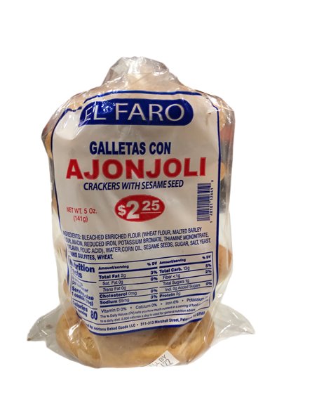 16061 - El Faro Galleta Ajonjoli (Sesame Crackers) - 6oz. (Case of 12) - Box:  - Loc: Q2