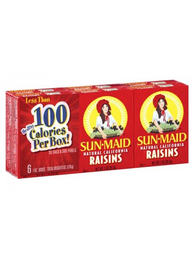 16123 - Sun Maid Raisins, 1 oz. - (Pack of 6 Box). 24/6 - Box:  - Loc: N0