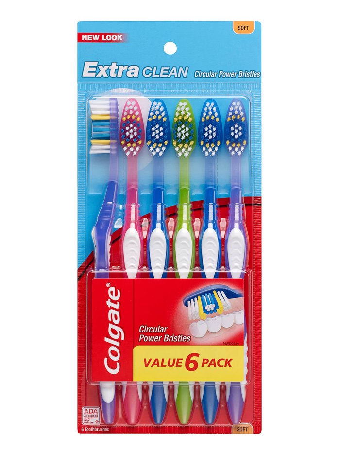 16152 - Colgate Toothbrush, Extra Clean, Soft - (Pack of 6) - Box:  - Loc: K9