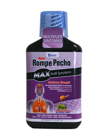 16209 - Rompe Pecho Max - 8 fl. oz. (Case of 24) - Box:  - Loc: L4