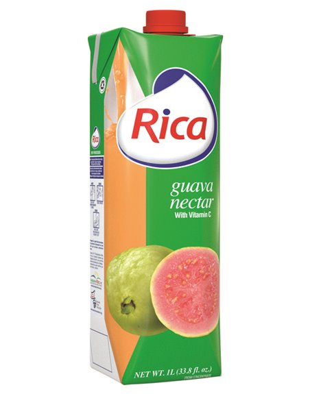 16283 - Rica Juice Guava - 1 Lt. (Pack of 12) - Box:  - Loc: F2