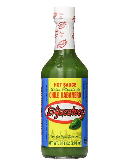 16290 - El Yucateco Chile Habanero Green - 8oz. (Case of 12) - Box:  - Loc: G12