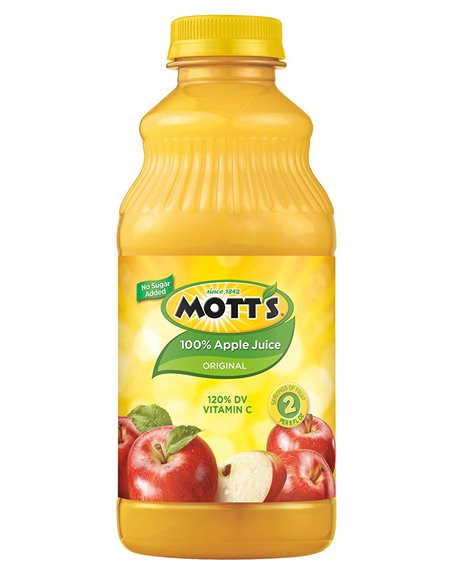 16341 - Mott's Apple Juice - 32 fl. oz. (12 Pack) - Box:  - Loc: F10