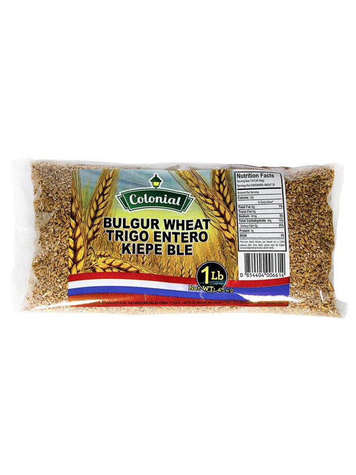 16485 - Colonial Bulgur Wheat - 16 oz. ( 1 lb. ). (Case of 24) - Box:  - Loc: H1