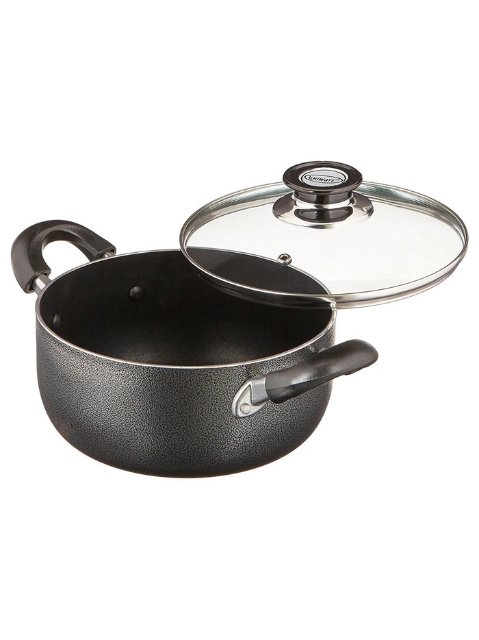 16509 - Non-Stick Stock Pot W/Glass Lid, 3.5 Qt. - Box:  - Loc: J10