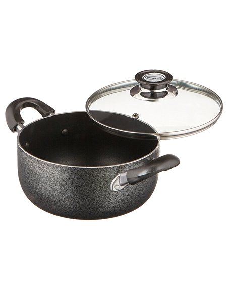 16509 - Non-Stick Stock Pot W/Glass Lid, 3.5 Qt. - Box:  - Loc: J10