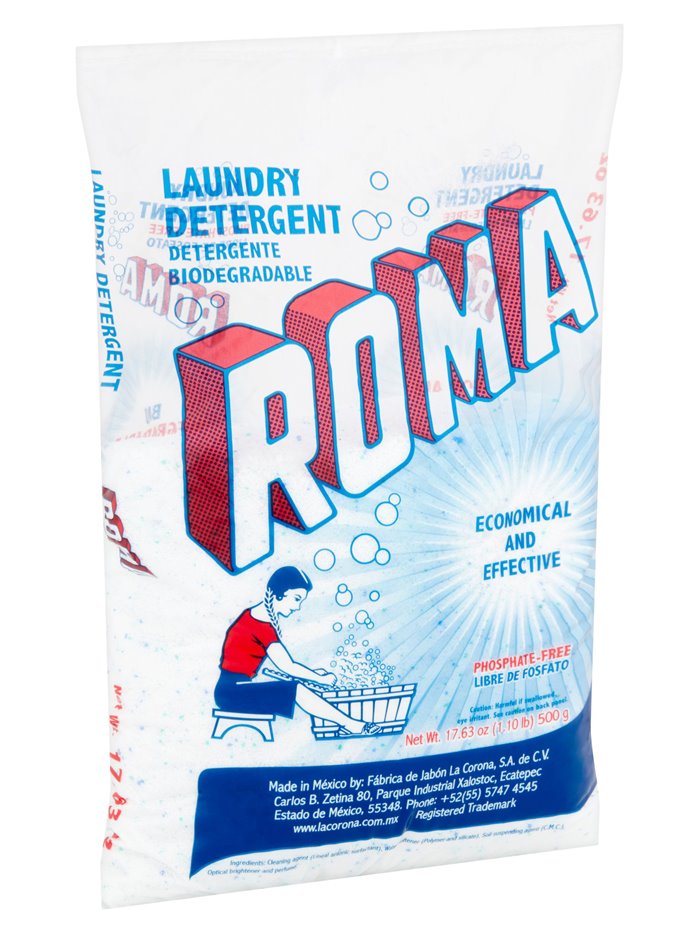16743 - Roma Laundry Detergent - 36 Bags/ 500g - Box:  - Loc: B3