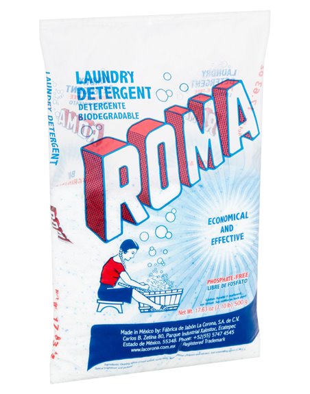 16743 - Roma Laundry Detergent - 36 Bags/ 500g - Box:  - Loc: B3
