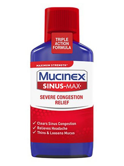 16766 - Mucinex Sinus-Max Severe Congestion Relief, 6 fl oz - Box:  - Loc: K4