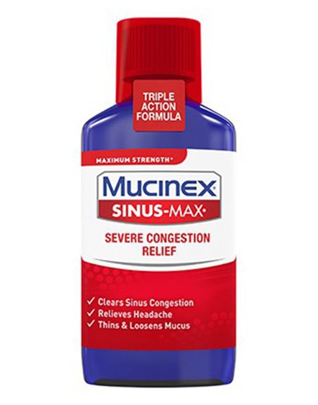 16766 - Mucinex Sinus-Max Severe Congestion Relief, 6 fl oz - Box:  - Loc: K4