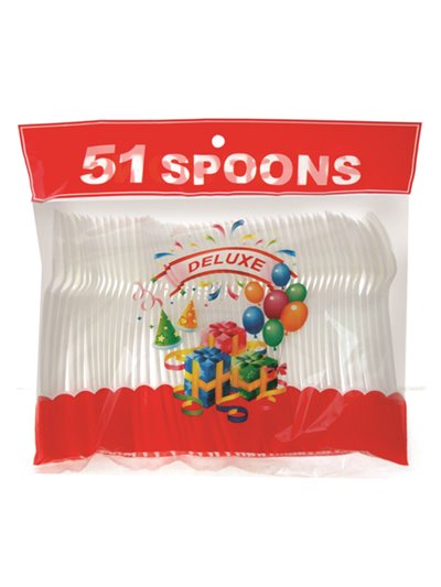 16843 - Plastic Spoons - 24 Pack/51ct - Box:  - Loc: D9