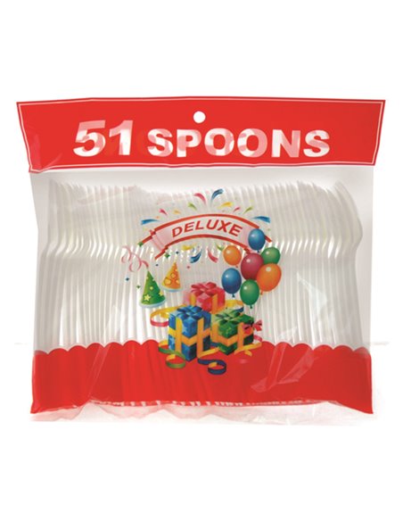 16843 - Plastic Spoons - 24 Pack/51ct - Box:  - Loc: D9