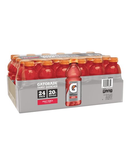 16947 - Gatorade Fruit Punch - 20 fl. oz. (24 Pack) - Box:  - Loc: E12