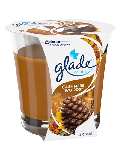 17080 - Glade Candle Cashmere Woods - 3.4 oz. (Case of 6) - Box:  - Loc: I5