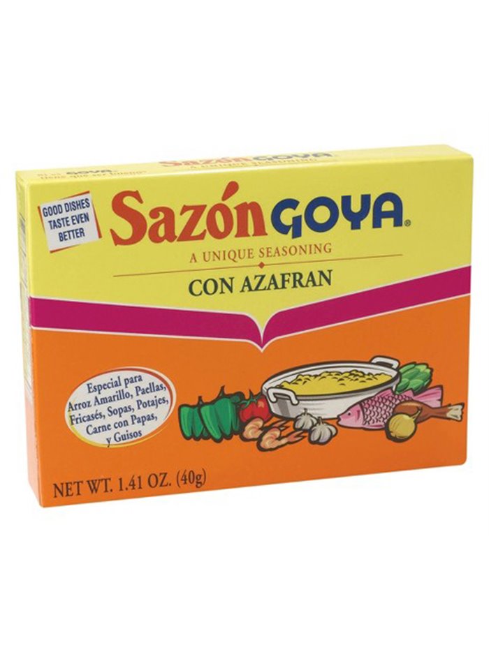 17206 - Goya Sazón Con Azafran - 1.41 oz. (8 Packets) - Box:  - Loc: G10