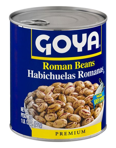 17252 - Goya Roman Beans - 29 oz. (Pack of 12) - Box:  - Loc: G9