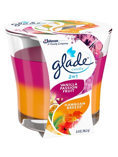 17294 - Glade Candle 2in1 Hawaiian & Vanilla - 3.4 oz. (Case of 6) - Box:  - Loc: 41F
