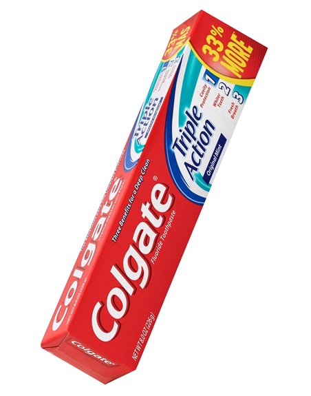 17442 - Colgate Toothpaste, Triple Action - 8 oz. - Box:  - Loc: H0