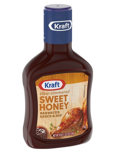 17452 - Kraft BBQ Sauce Sweet Honey - 18oz. (Case of 12) - Box:  - Loc: G10