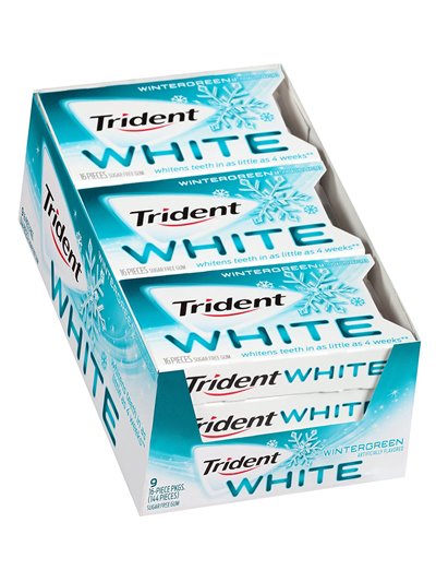 10499 - Trident White Wintergreen - 9/16 Pieces - Box:  - Loc: N2