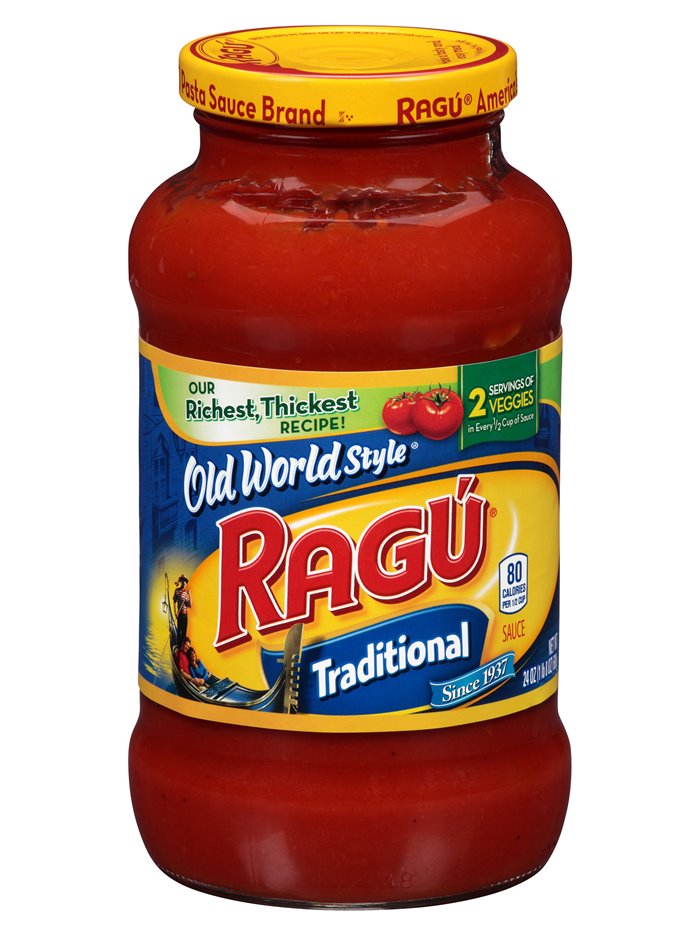 17733 - Ragú Traditional Pasta Sauce - 24oz. (Case of 12) - Box:  - Loc: G8
