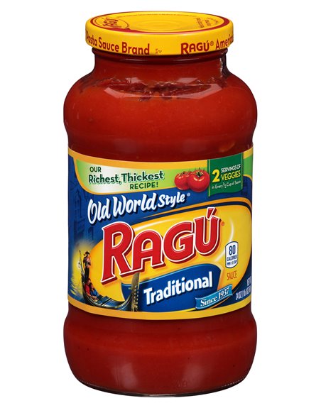 17733 - Ragú Traditional Pasta Sauce - 24oz. (Case of 12) - Box:  - Loc: G8