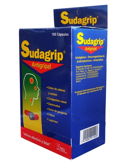 17851 - Sudagrip Antigripal - 100 Caps - Box:  - Loc: K6-99