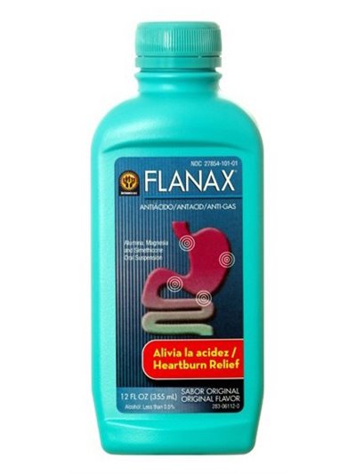17895 - Flanax Antacid Liquid - 12 fl. oz. - Box:  - Loc: 