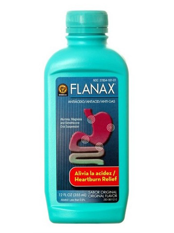 17895 - Flanax Antacid Liquid - 12 fl. oz. - Box:  - Loc: 
