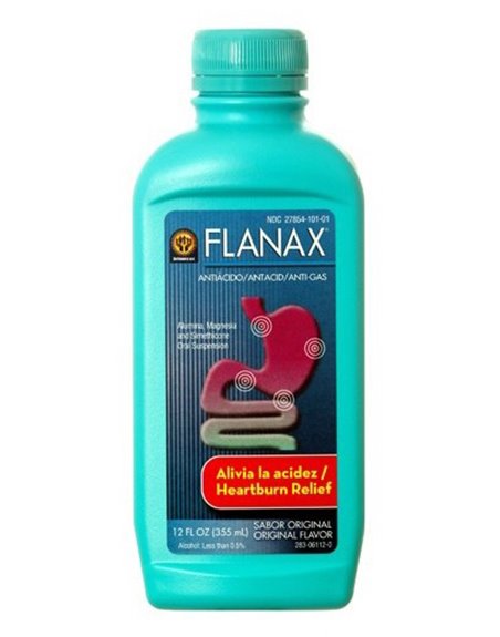 17895 - Flanax Antacid Liquid - 12 fl. oz. - Box:  - Loc: 