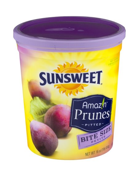 17945 - Sunsweet Pitted Prunes Bite Size, 16 oz. - Box:  - Loc: N0