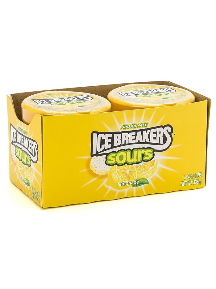18080 - Ice Breakers Sours, Lemonade - 8ct/1.5 oz. - Box:  - Loc: 22M