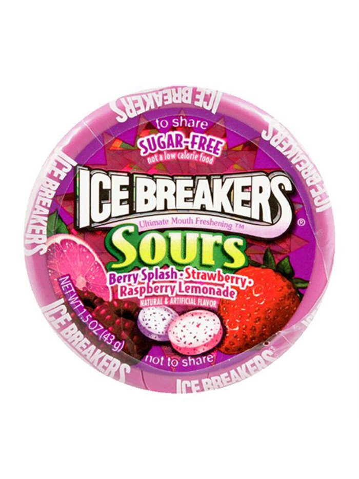 18081 - Ice Breakers Sours, Berry Splash / Strawberry - 8ct/1.5 oz. - Box:  - Loc: 22M