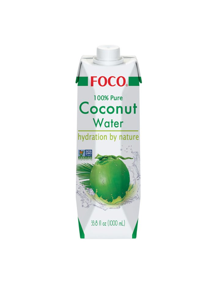 18185 - Foco Coconut Water - 33.8 fl. oz. (Case of 12) - Box:  - Loc: E11