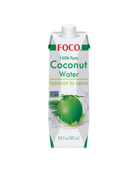 18185 - Foco Coconut Water - 33.8 fl. oz. (Case of 12) - Box:  - Loc: E11